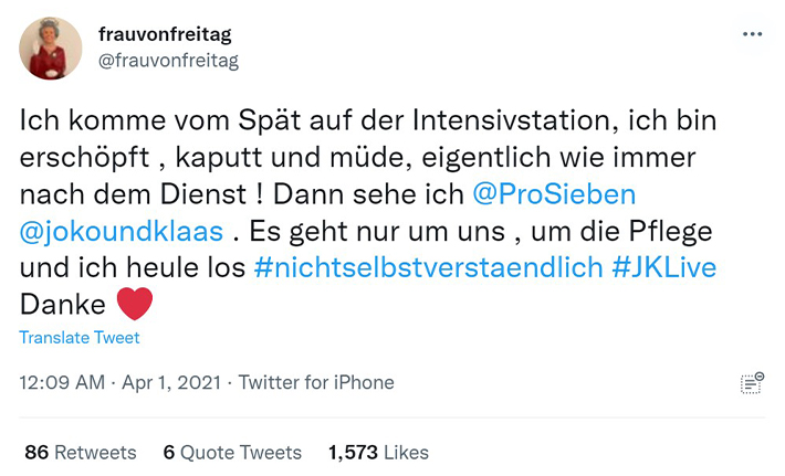 Tweet frauvonfreitag (Photo)